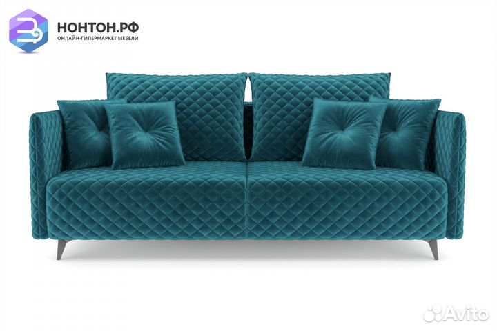 Диван тик-так Вашингтон сине-зеленый