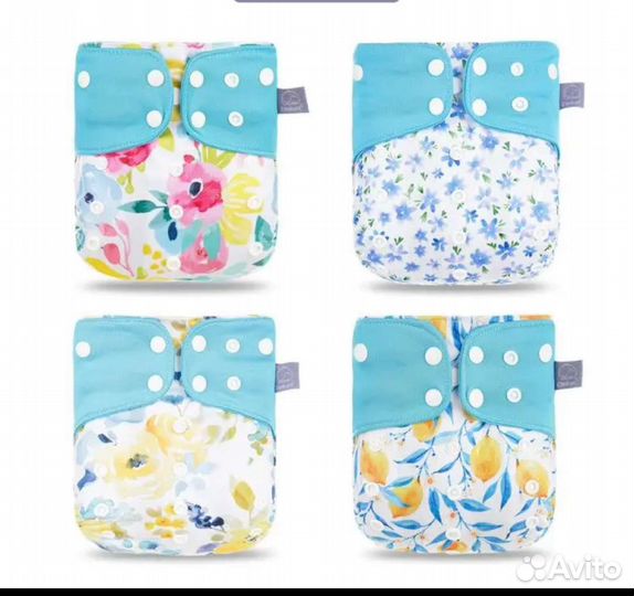 Многоразовые подгузники новые, вкладыши