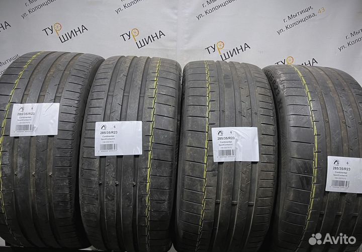 Continental SportContact 6 285/35 R23 94Y