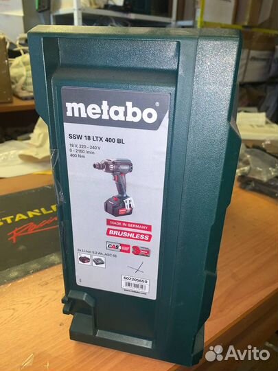 Аккумуляторный ударный гайковерт Metabo SSW 18 LTX