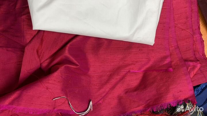 Отрезы натурального шелка