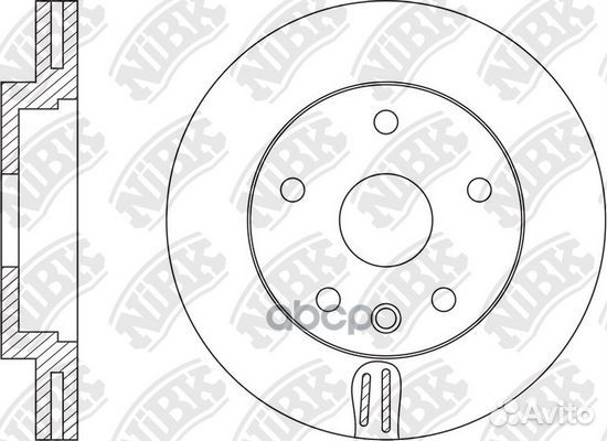 Диск тормозной RN1589 NiBK