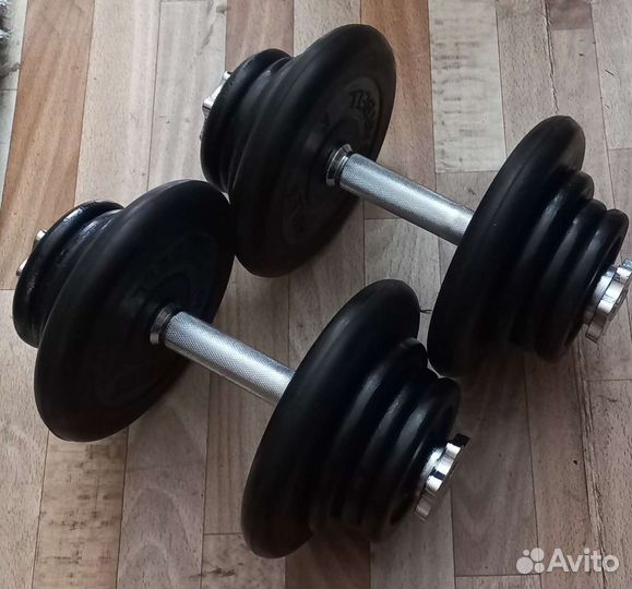 Гантели по 20 каждая 40 кг общего веса