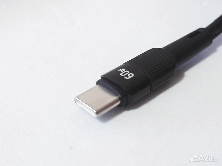 Кабель зарядный 5А 60Вт Type-C 1м essager 20V3A