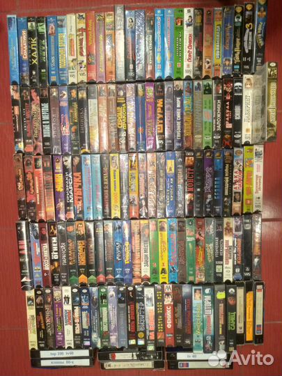 VHS видеокассеты, большая коллекция
