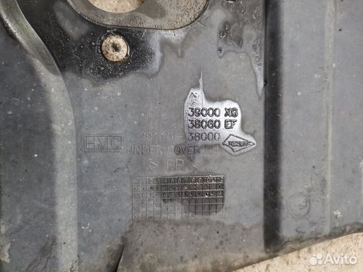 Защита двигателя правая Hyundai Sonata седан тагаз