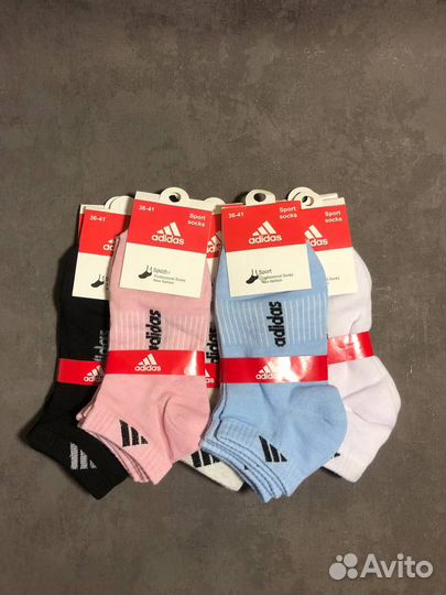 Носки женские короткие Adidas 10 пар
