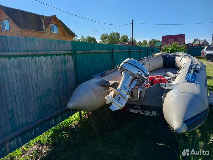 Комплект 9.9 лодка+мотор+прицеп