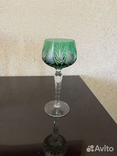 Фужеры цветной хрусталь СССР винтаж