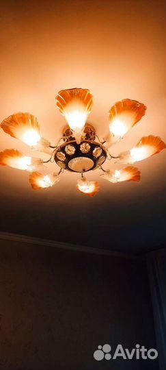 Люстра потолочная подвесная бу