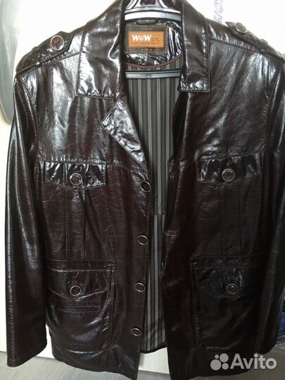 Кожаная куртка (лаковая)