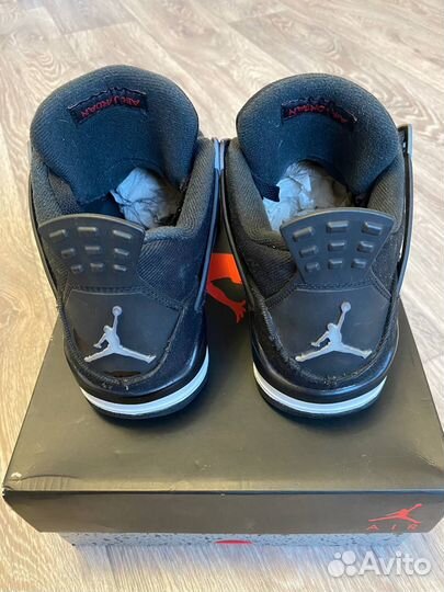 Кроссовки Nike Air Jordan 4 Black Canvas оригинал