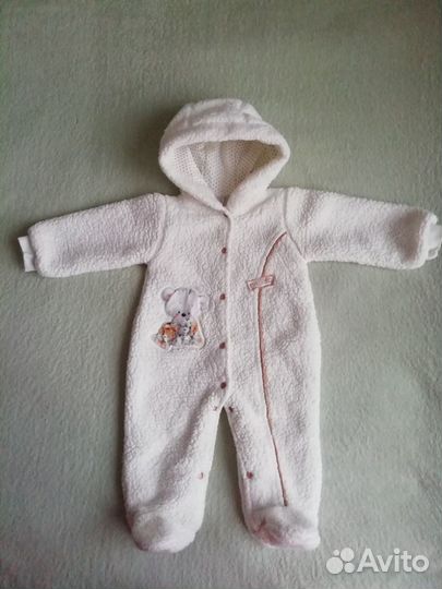 Детский флисовый комбинезон Papitto 74 размер