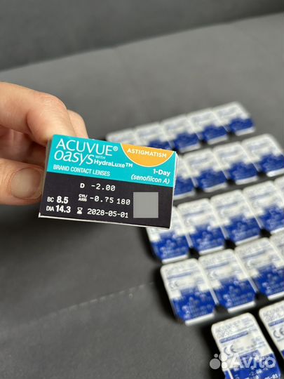 1 day acuvue oasys for astigmatism -2/0,75/180