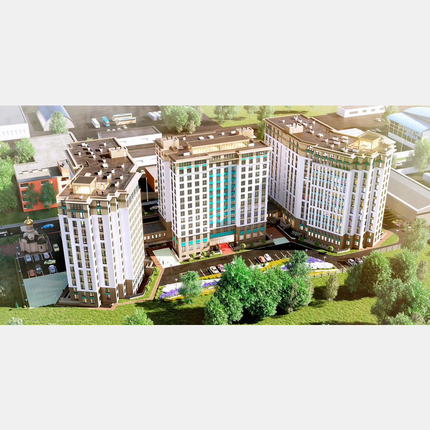 2-к. апартаменты, 52,4 м², 11/13 эт.