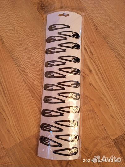 Заколки клик клак 20 шт черные