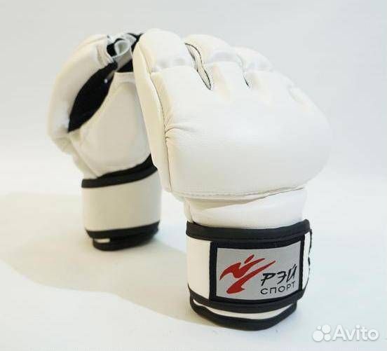 Б28lис Перчатки для единоборств иск.кожа (L) белый
