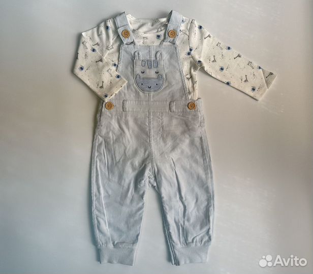 Комплект комбинезон и боди 68/74 новый Mothercare