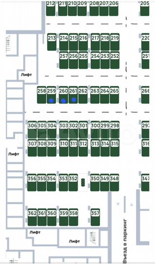 Машиноместо, 14 м²