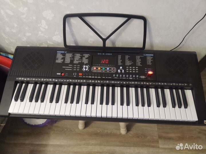 Детский синтезатор с микрофоном