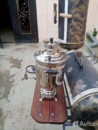 Самовар советский на дровах