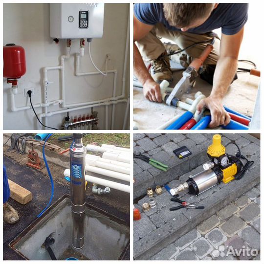 Монтаж водоснабжения,ремонт насосов,ремонт скважин