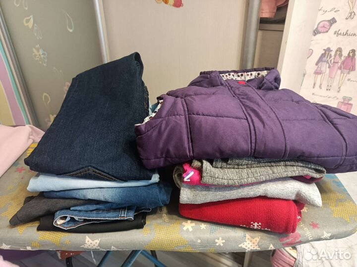 Вещи пакетом на девочку от 10-13