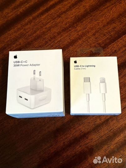 Быстрая зарядка Apple 35W USB-C с кабелем (новые)