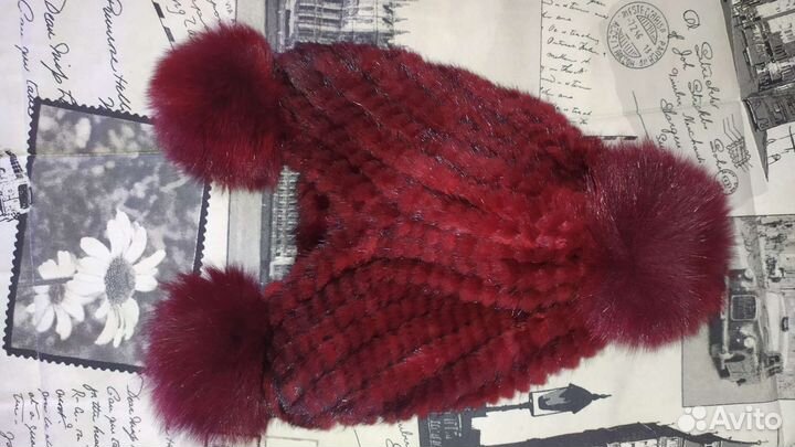 Комплект шапка&шарф из кролика