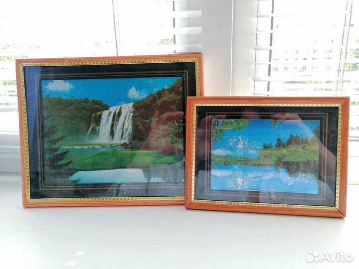 Картины в рамках 2 шт, Пейзажи