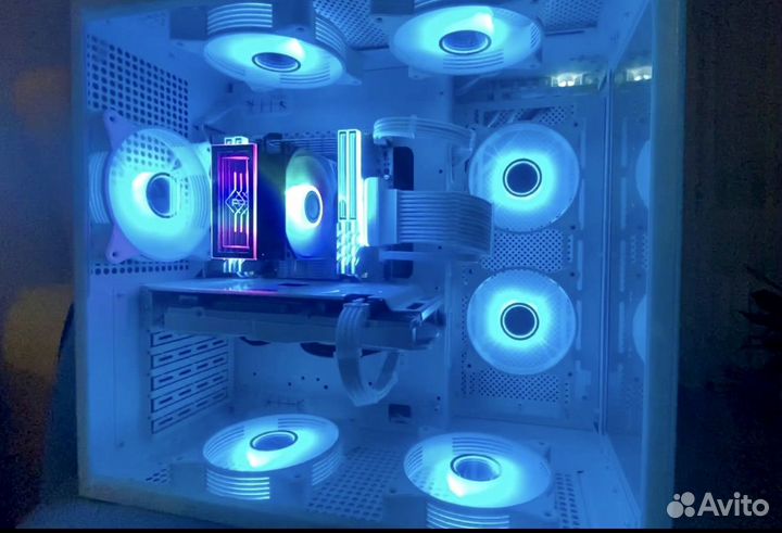 Игровой компьютер в белой сборке rtx3060 12gb