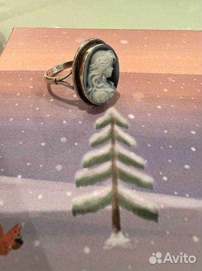 Кольцо серебро женское