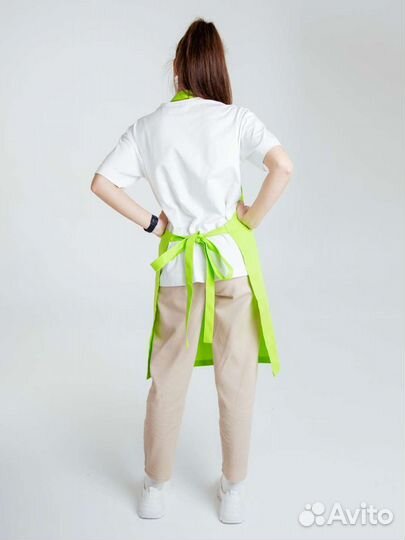 Фартук для официанта салатовый