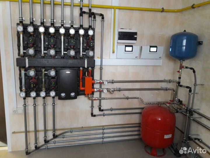 Монтаж отопления, водоснабжение