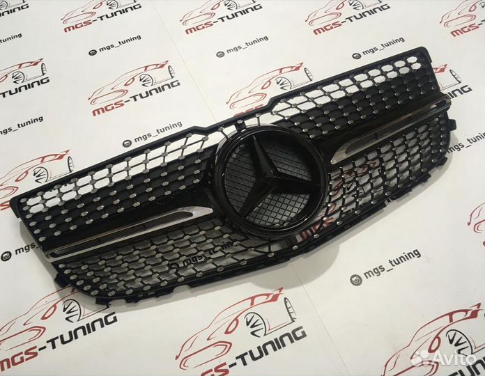Решетка на Mercedes GLK 12-15г. Diamond Black