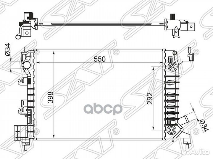 Радиатор CV0011-4 Sat