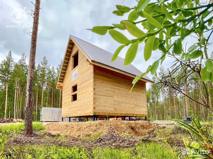 Строительство дома из бруса 48м2