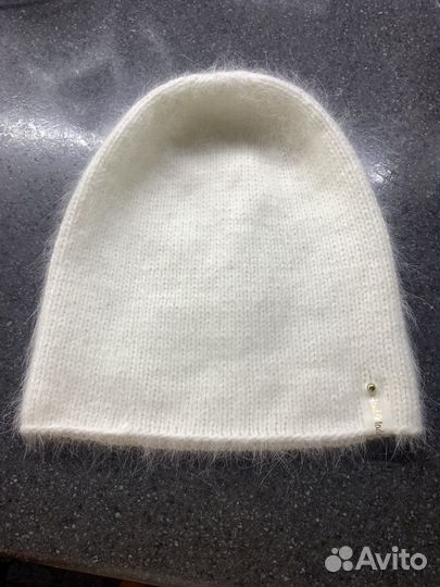 Шапка бини женская вязаная ручная работа