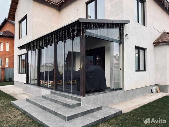 Безрамное остекление любой сложности