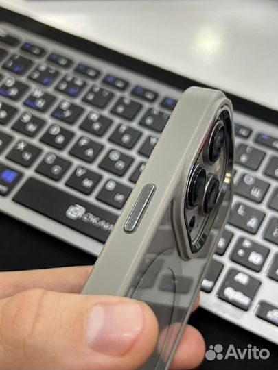 Прозрачный чехол magsafe iPhone 15 pro 15 pro max