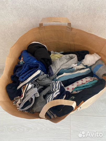 Пакет дестких вещей на мальчика до года и после