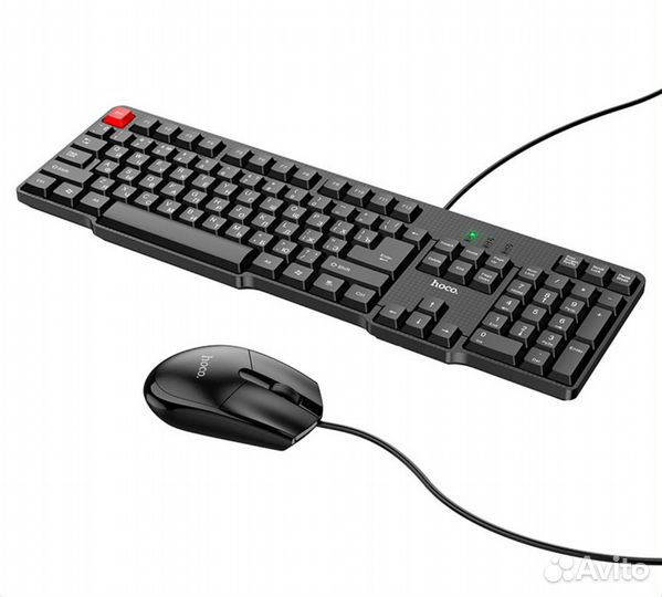 Клавиатура проводная Hoco GM16 с мышкой