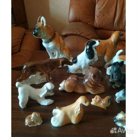 Фарфоровые статуэтки лфз Коллекция Собаки