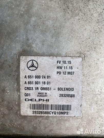 Блок управления двигателем Мерседес OM651