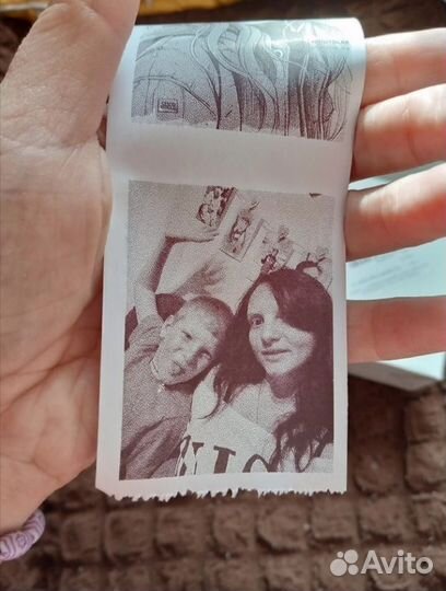 Термопринтер черно-белый