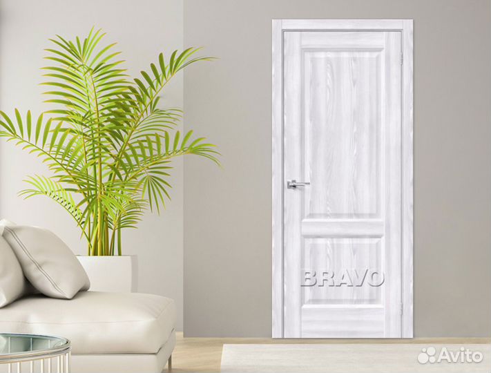 Межкомнатная дверь Неоклассик-32 Riviera Ice