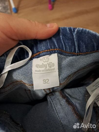 Джинсы для девочки 92 и 86р