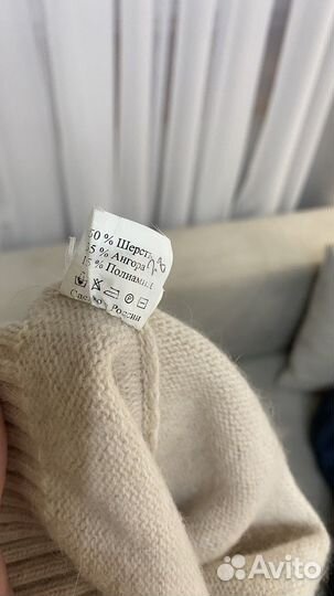 Комплект шапка, шарф женский из ангоры