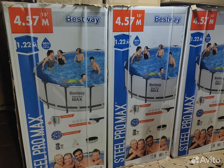 Каркасный бассейн bestway 56438 457*122