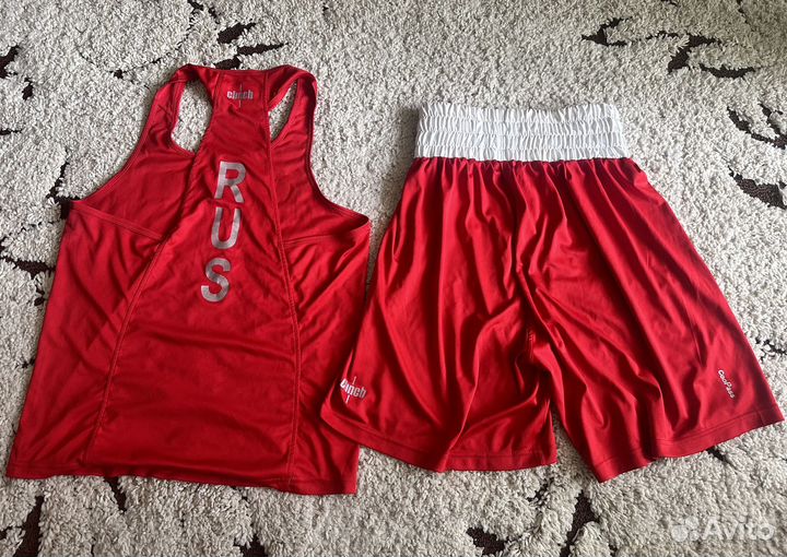 Красная боксёрская форма Clinch, размер M